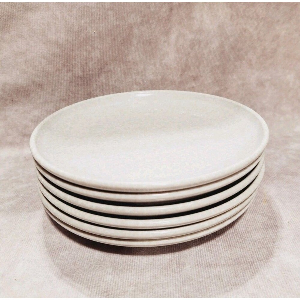 Vtg. MCM Color Flyte by Branchell Melmac Melamine Snack Plates  Set of 6